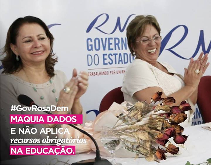 ‪#‎GovRosaDem‬ maquia dados e não aplica recursos obrigatórios na educação